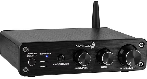 Dayton Audio DTA-2.1BT2 2.1 Channel Desktop Amplifier